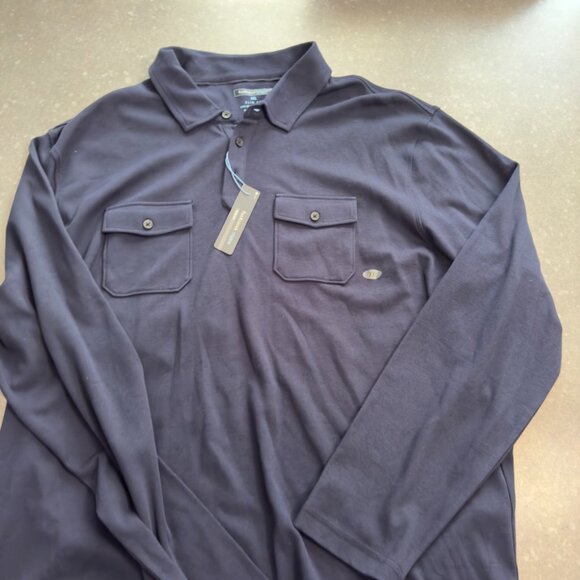 Van Heusen Men's Long Sleeve Never Tuck Knit Pullover - Picture 2 of 8